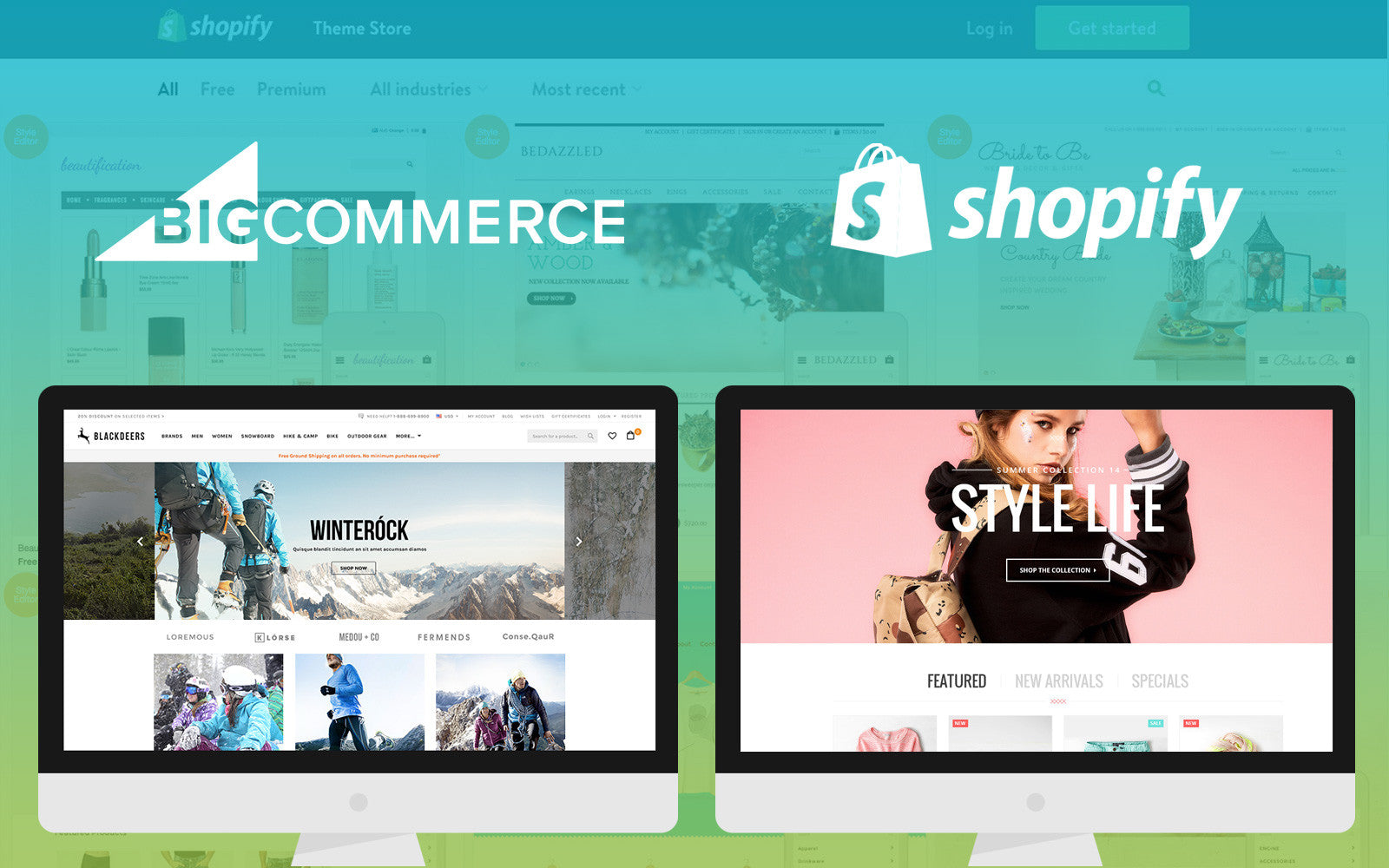 Comparing BigCommerce Templates With Shopify Themes