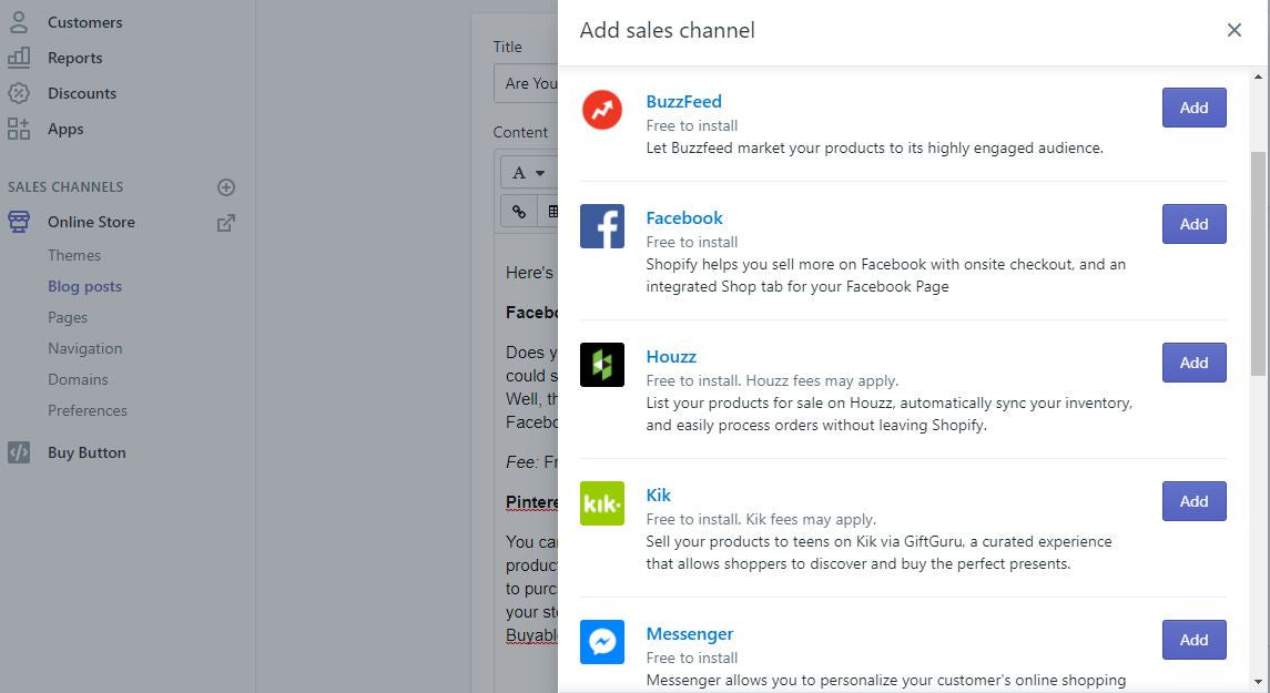 Are You Taking Advantage of Shopify's Sales Channels?